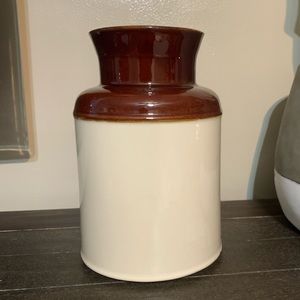 Vintage Primitive Farmhouse McCoy Utensil Holder Crock
